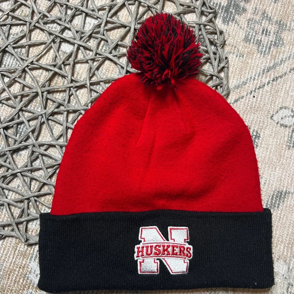 Top of the World Huskers Red and Black Kids Hat